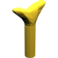 Lego mrkev nať, žlutá (33183 YELLOW)